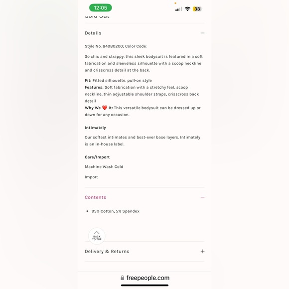 NWOT ⭐️FREE PEOPLE⭐️ INTIMATELY Fine By Me Bodysuit In Black Size S - Picture 5 of 9